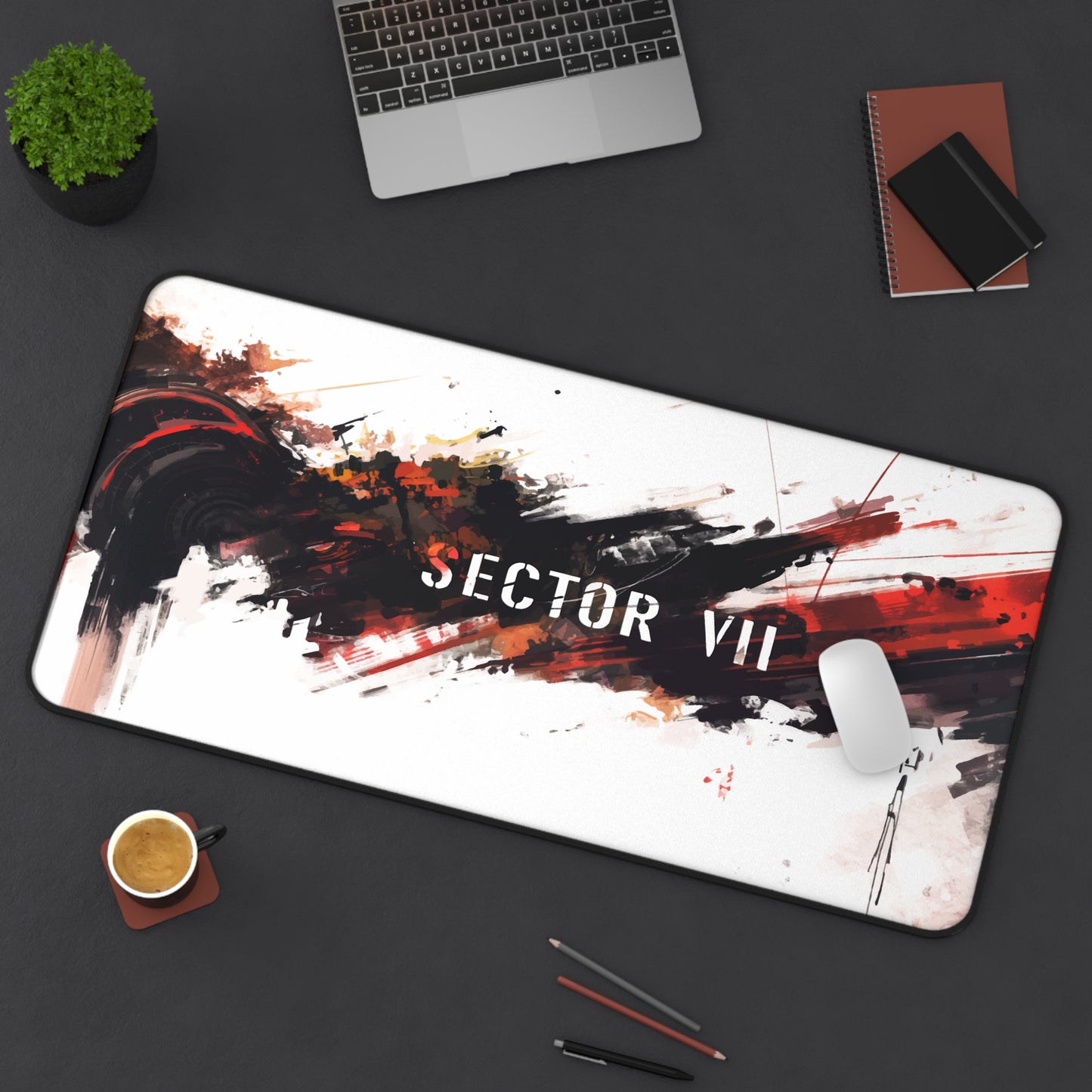 Desk Mat Brush Stroke