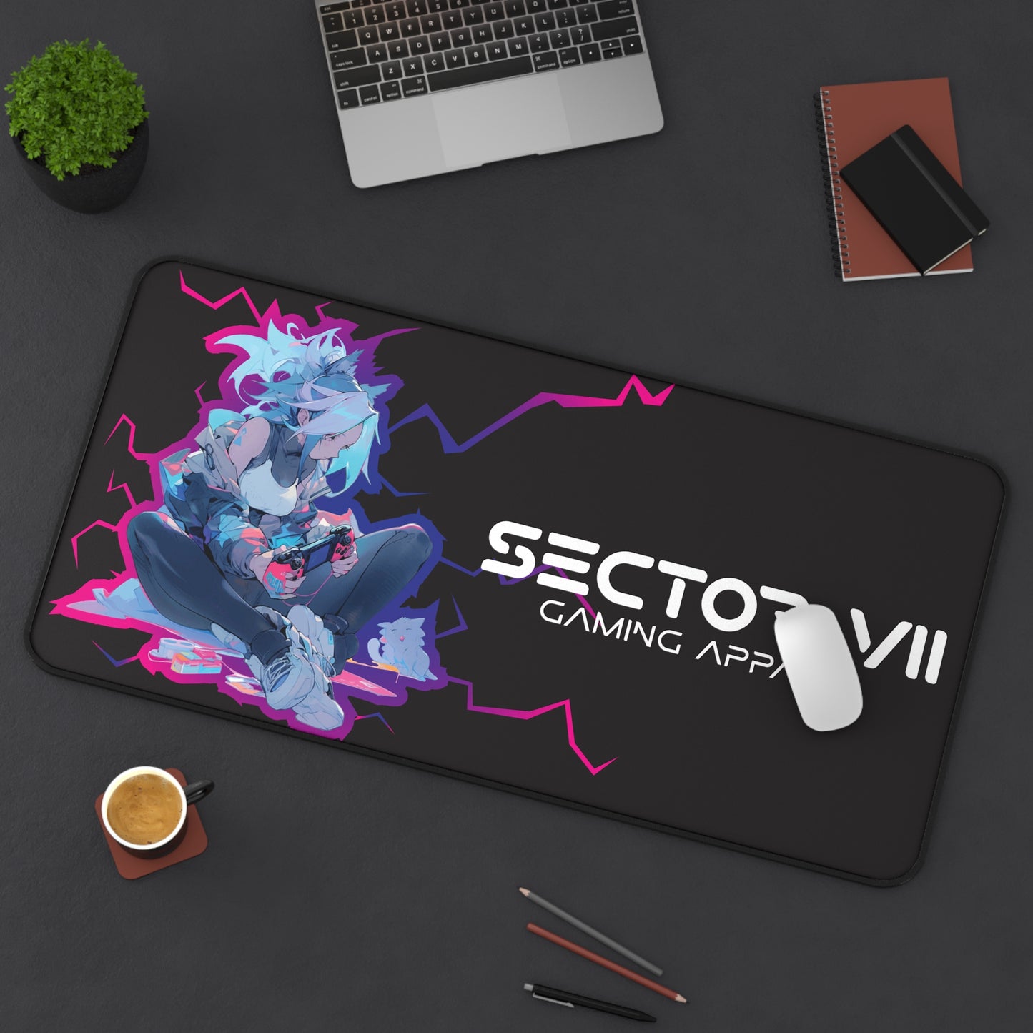 Desk Mat - Gamer Girl Design