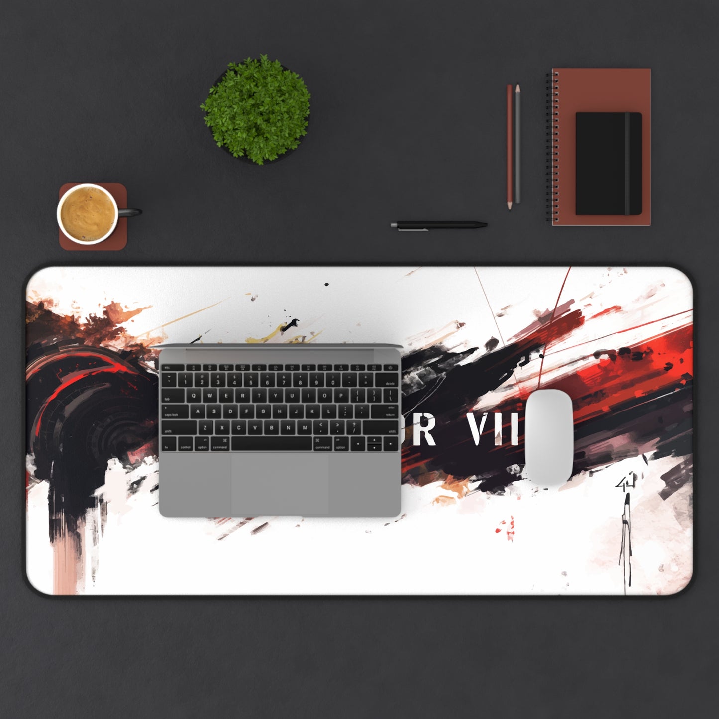 Desk Mat Brush Stroke